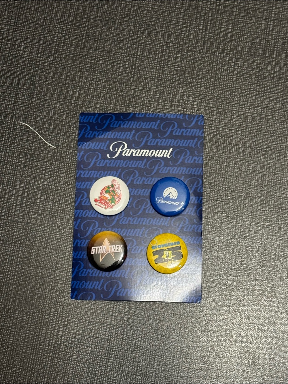 Paramount Button Pin Set - Blue, White, Gold, Black